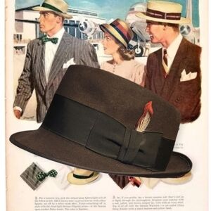 Classic Brown Fedora Hat